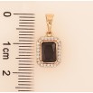 Кулон Xuping цвет Позолота 18K "Черный кристалл в обрамлении" для цепочки до 5мм фото №2 Кулон Xuping цвет Позолота 18K "Черный кристалл в обрамлении" для цепочки до 5мм фото №2