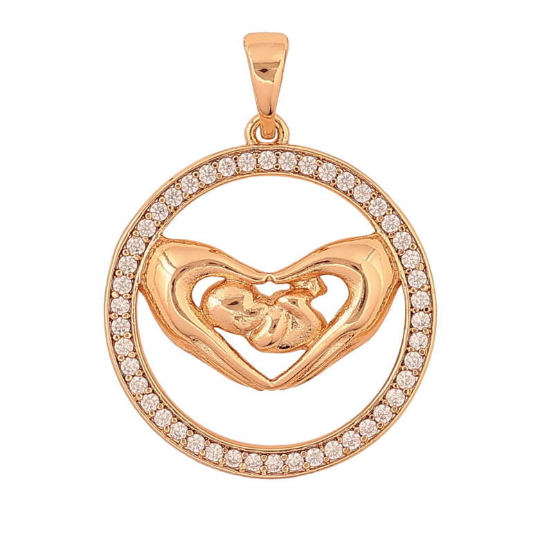 Кулон Xuping цвет Позолота 18K "Любовь матери" для цепочки до 5мм фото №5 Кулон Xuping цвет Позолота 18K "Любовь матери" для цепочки до 5мм фото №5