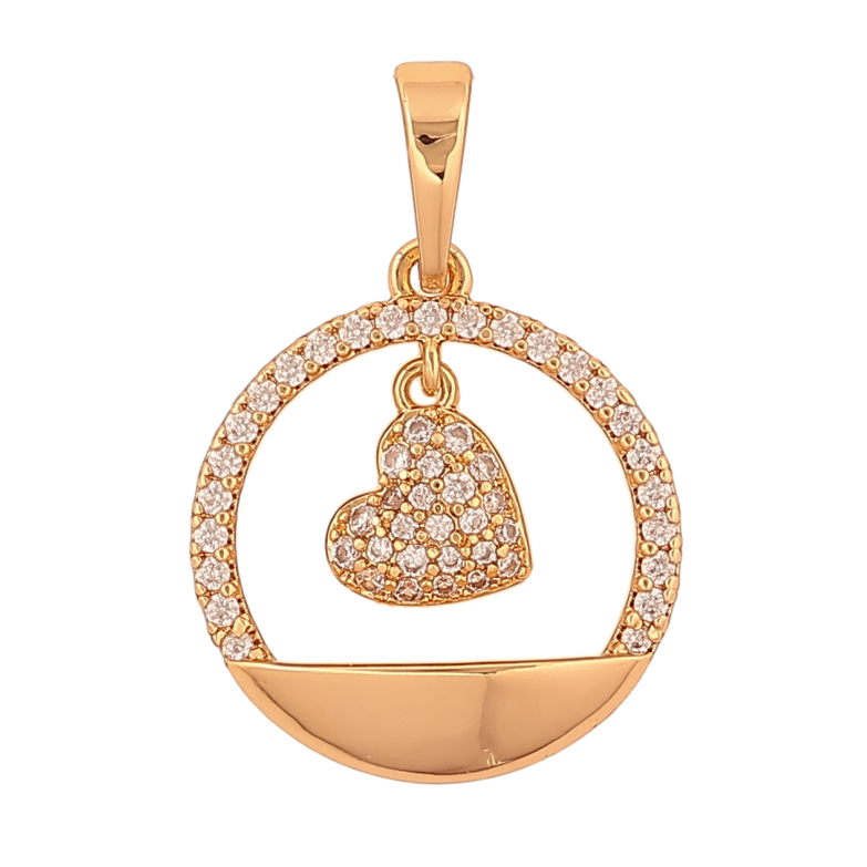 Кулон Xuping колір Позолота 18K "Кільце з серцем" для ланцюжка до 6мм фото №16 Кулон Xuping колір Позолота 18K "Кільце з серцем" для ланцюжка до 6мм фото №16