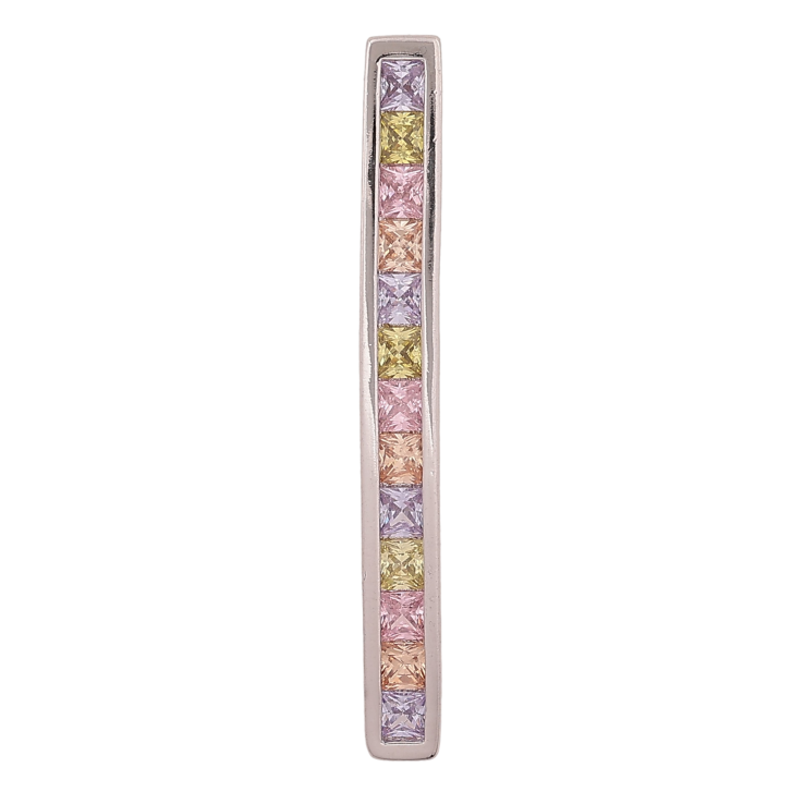 Кулон Xuping цвет Родий "Дорожка разноцветных кристаллов" для цепочки до 6мм фото №24 Кулон Xuping цвет Родий "Дорожка разноцветных кристаллов" для цепочки до 6мм фото №24