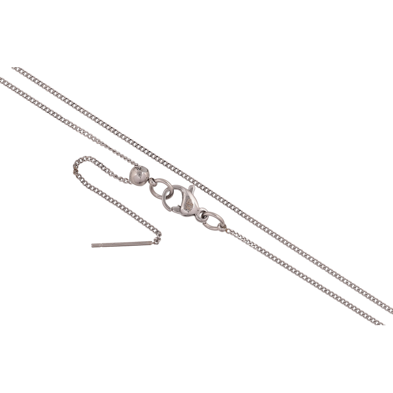 Ланцюжок Xuping ТТМ Stainless Steel колір Родій "Плетіння Панцирне" довжина регульована бігунком до 51см х 1мм фото №7 Ланцюжок Xuping ТТМ Stainless Steel колір Родій "Плетіння Панцирне" довжина регульована бігунком до 51см х 1мм фото №7
