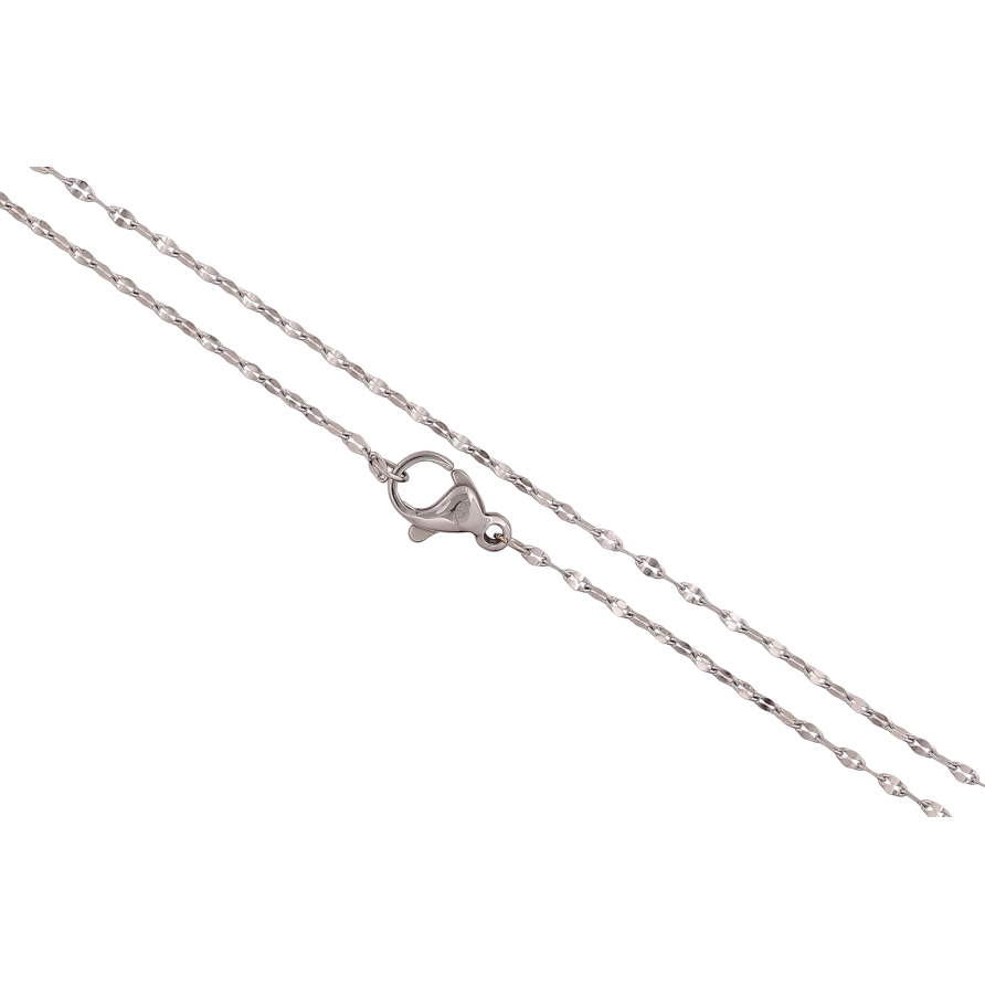 Ланцюжок Xuping ТТМ Stainless Steel колір Родій "Плетіння Якірне" довжина 45см х 1.5мм фото №1 Ланцюжок Xuping ТТМ Stainless Steel колір Родій "Плетіння Якірне" довжина 45см х 1.5мм фото №1