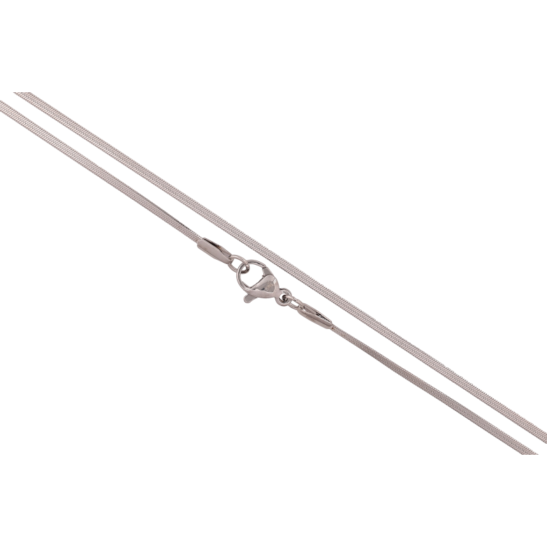 Ланцюжок Xuping ТТМ Stainless Steel колір Родій "Плетіння Снейк" довжина 45см х 2мм фото №11