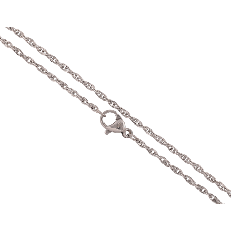 Цепочка Xuping ТТМ Stainless Steel цвет Родий "Плетение Кордовое" длина 60см х 2мм фото №24 Цепочка Xuping ТТМ Stainless Steel цвет Родий "Плетение Кордовое" длина 60см х 2мм фото №24