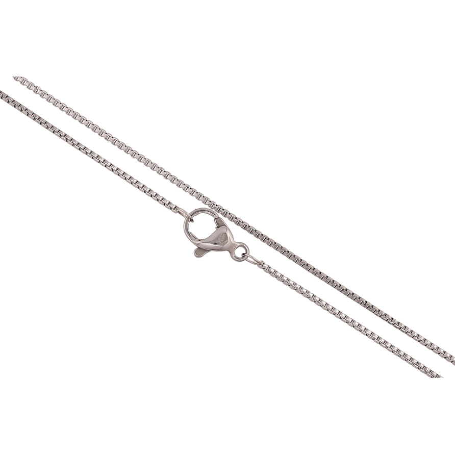 Цепочка Xuping ТТМ Stainless Steel цвет Родий "Плетение Панцирное" длина 45см х 1мм фото №1 Цепочка Xuping ТТМ Stainless Steel цвет Родий "Плетение Панцирное" длина 45см х 1мм фото №1