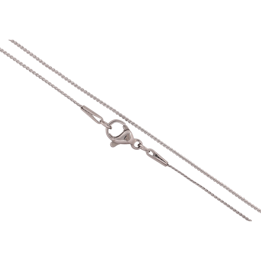 Цепочка Xuping ТТМ Stainless Steel цвет Родий "Плетение Серпантин" длина 45см х 1мм фото №1 Цепочка Xuping ТТМ Stainless Steel цвет Родий "Плетение Серпантин" длина 45см х 1мм фото №1