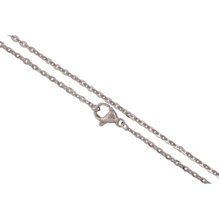 Цепочка Xuping ТТМ Stainless Steel цвет Родий "Плетение Якорное" длина 45см х 2мм фото №7