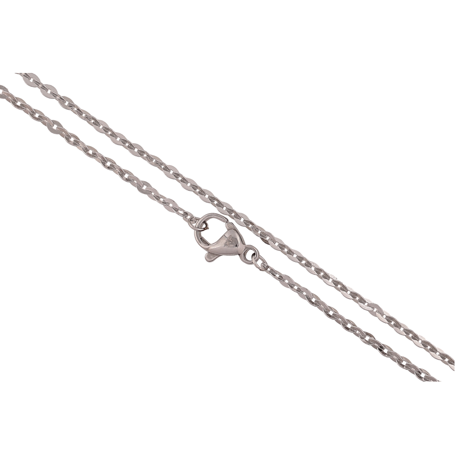 Цепочка Xuping ТТМ Stainless Steel цвет Родий "Плетение Якорное" длина 45см х 2мм фото №1 Цепочка Xuping ТТМ Stainless Steel цвет Родий "Плетение Якорное" длина 45см х 2мм фото №1