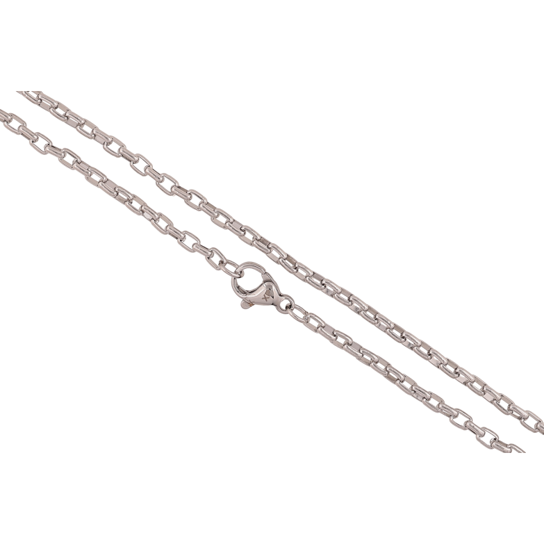 Ланцюжок Xuping ТТМ Stainless Steel колір Родій "Плетіння Якірне" довжина 50см х 2.5мм фото №2 Ланцюжок Xuping ТТМ Stainless Steel колір Родій "Плетіння Якірне" довжина 50см х 2.5мм фото №2