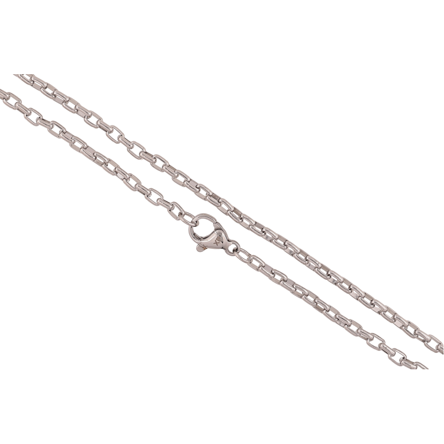 Цепочка Xuping ТТМ Stainless Steel цвет Родий "Плетение Якорное" длина 50см х 2.5мм фото №1 Цепочка Xuping ТТМ Stainless Steel цвет Родий "Плетение Якорное" длина 50см х 2.5мм фото №1