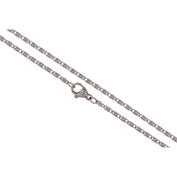 Цепочка Xuping ТТМ Stainless Steel цвет Родий "Плетение Улитка" длина 45см х 2мм фото №7