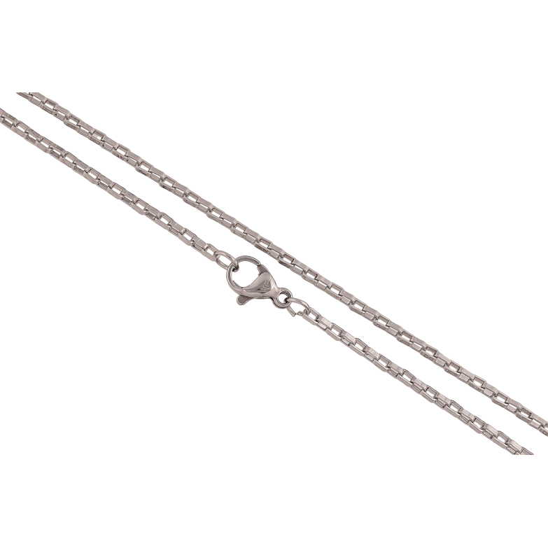Ланцюжок Xuping ТТМ Stainless Steel колір Родій "Плетіння Якірне декоративне" довжина 45см х 2мм фото №16 Ланцюжок Xuping ТТМ Stainless Steel колір Родій "Плетіння Якірне декоративне" довжина 45см х 2мм фото №16