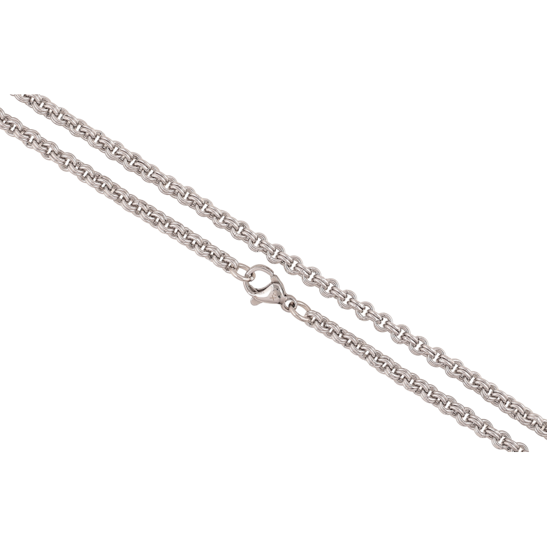 Ланцюжок Xuping ТТМ Stainless Steel колір Родій "Плетіння Ролло" довжина 50см х 3мм фото №20 Ланцюжок Xuping ТТМ Stainless Steel колір Родій "Плетіння Ролло" довжина 50см х 3мм фото №20