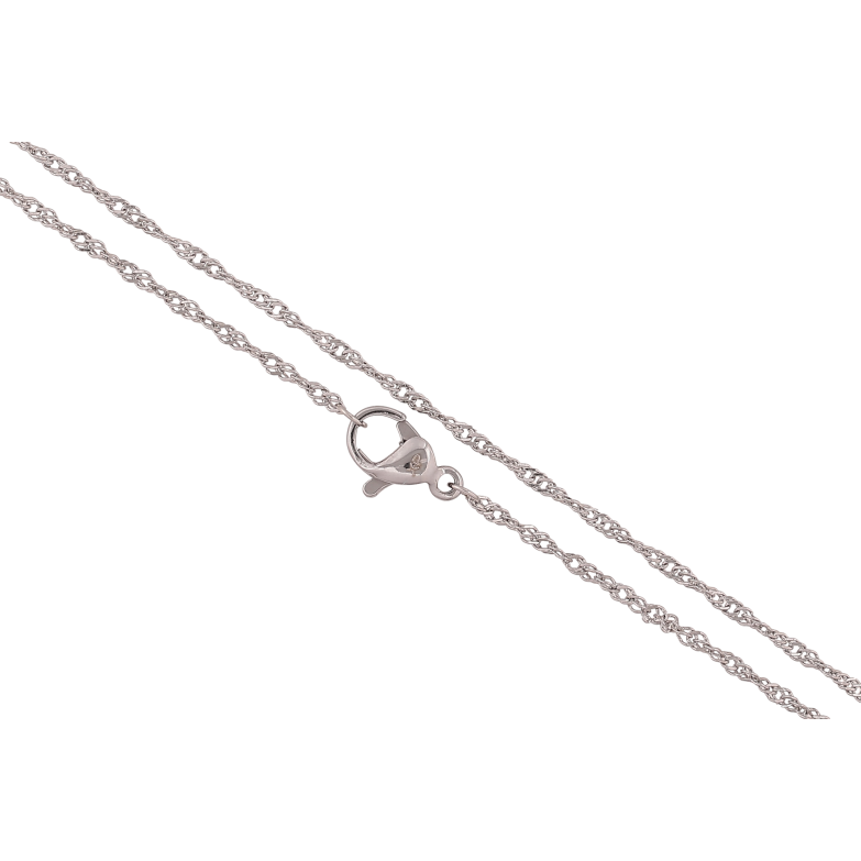 Цепочка Xuping ТТМ Stainless Steel цвет Родий "Плетение Сингапур" длина 45см х 2мм фото №23