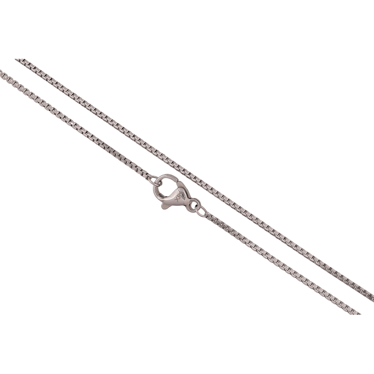 Цепочка Xuping ТТМ Stainless Steel цвет Родий "Плетение Венецианское" длина 45см х 1мм фото №9