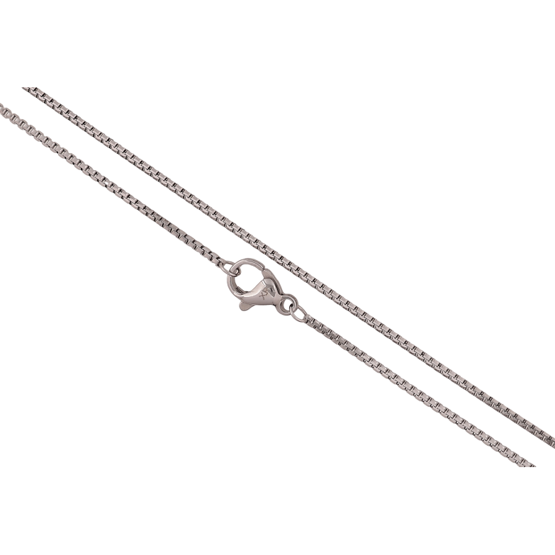 Ланцюжок Xuping ТТМ Stainless Steel колір Родій "Плетіння Венеціанське" довжина 45см х 1мм фото №15 Ланцюжок Xuping ТТМ Stainless Steel колір Родій "Плетіння Венеціанське" довжина 45см х 1мм фото №15