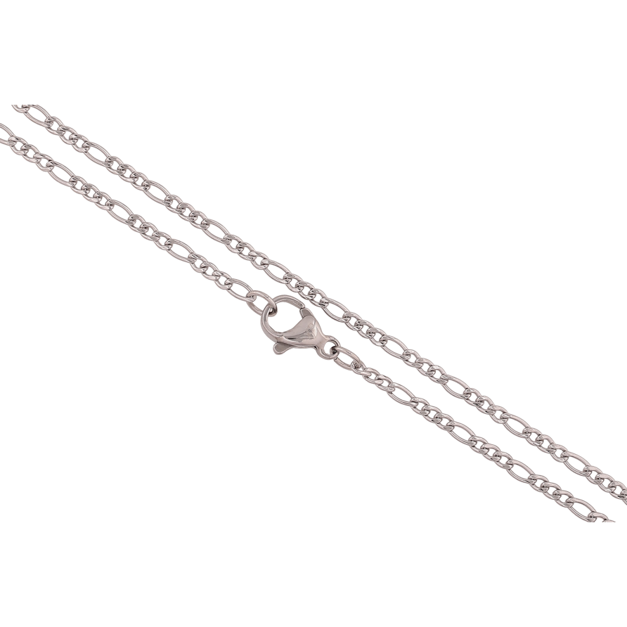 Цепочка Xuping ТТМ Stainless Steel цвет Родий "Плетение Фигаро" длина 45см х 2мм фото №1 Цепочка Xuping ТТМ Stainless Steel цвет Родий "Плетение Фигаро" длина 45см х 2мм фото №1