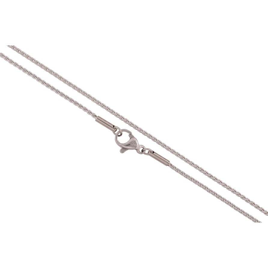 Ланцюжок Xuping ТТМ Stainless Steel колір Родій "Плетіння Панцирне" довжина 45см х 1мм фото №1 Ланцюжок Xuping ТТМ Stainless Steel колір Родій "Плетіння Панцирне" довжина 45см х 1мм фото №1
