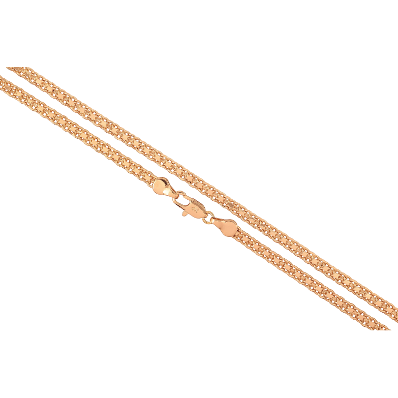 Ланцюжок Xuping колір Позолота 18K "Плетіння Італійський Бісмарк" довжина 60см х 4мм фото №19 Ланцюжок Xuping колір Позолота 18K "Плетіння Італійський Бісмарк" довжина 60см х 4мм фото №19