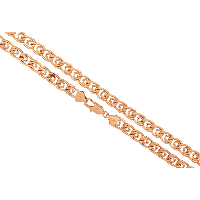 Ланцюжок Xuping колір Позолота 18K "Плетіння Лав" довжина 46см х 8мм фото №3 Ланцюжок Xuping колір Позолота 18K "Плетіння Лав" довжина 46см х 8мм фото №3
