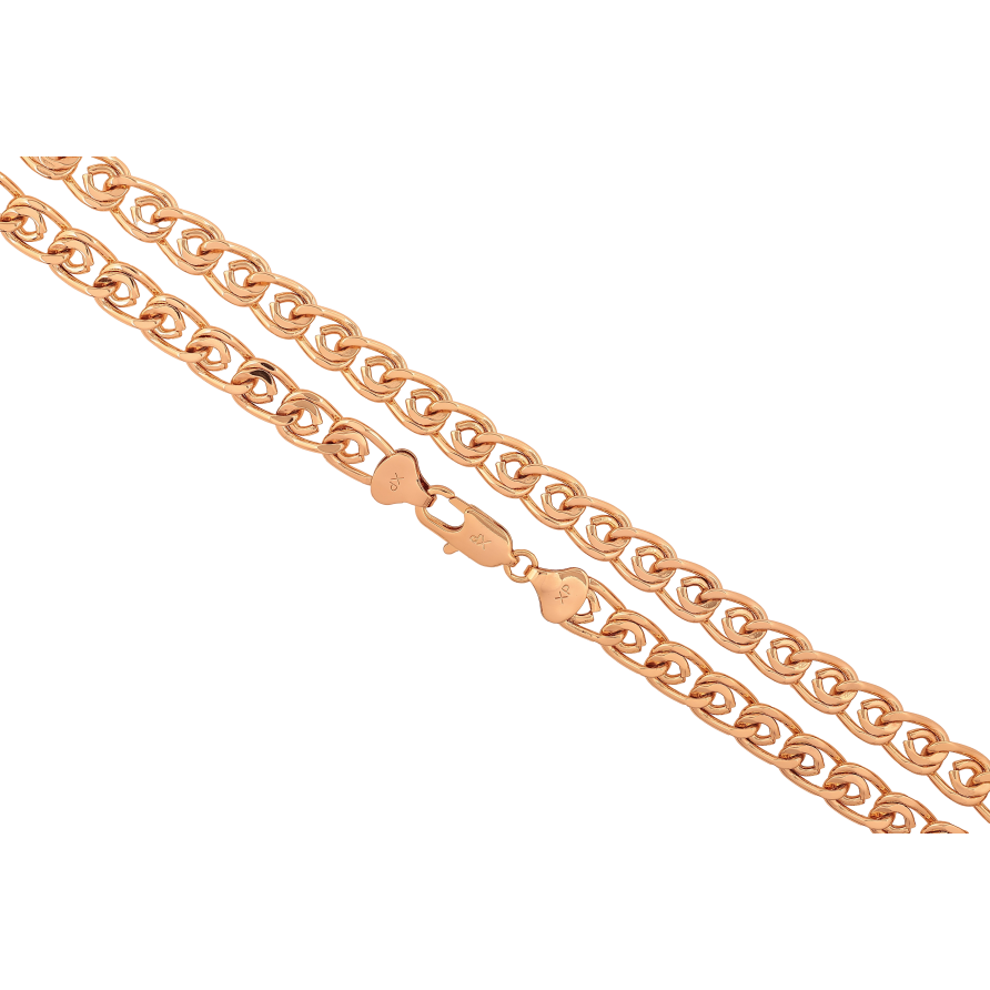 Цепочка Xuping цвет Позолота 18K "Плетение Лав" длинна 46см х 8мм фото №1 Цепочка Xuping цвет Позолота 18K "Плетение Лав" длинна 46см х 8мм фото №1