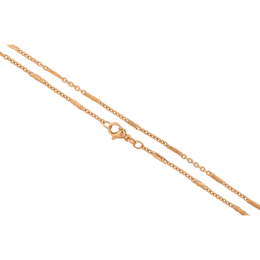 Цепочка Xuping цвет Позолота 18K "Плетение Якорное с прокаткой" длина 45см х 2мм фото №1