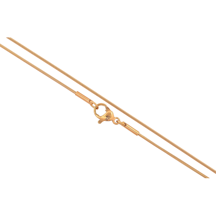 Цепочка Xuping цвет Позолота 18K "Плетение Ювелирный шнур" длина 46см х 1мм фото №4