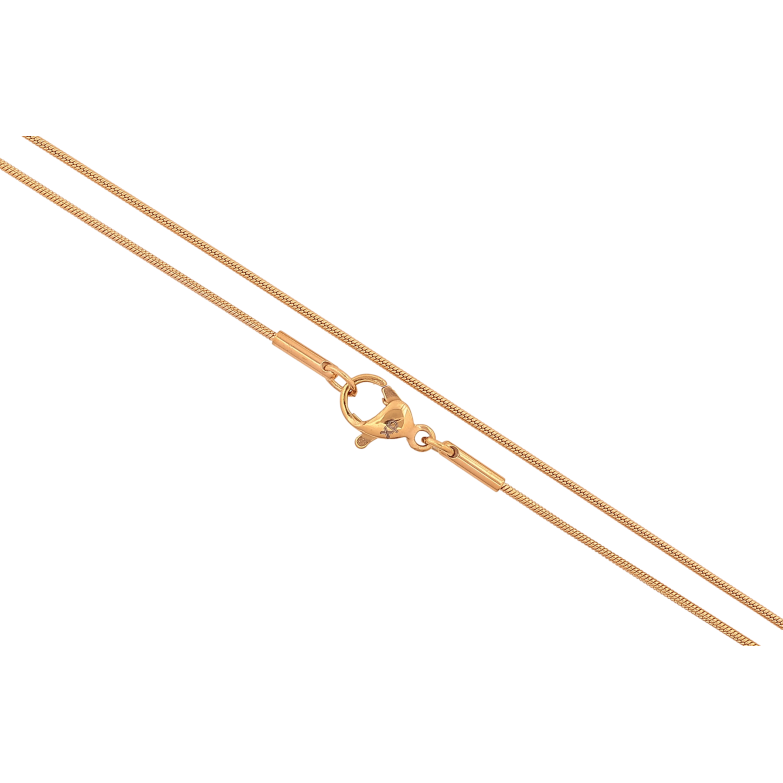 Ланцюжок Xuping колір Позолота 18K "Плетіння Ювелірний шнур" довжина 46см х 1мм фото №3 Ланцюжок Xuping колір Позолота 18K "Плетіння Ювелірний шнур" довжина 46см х 1мм фото №3