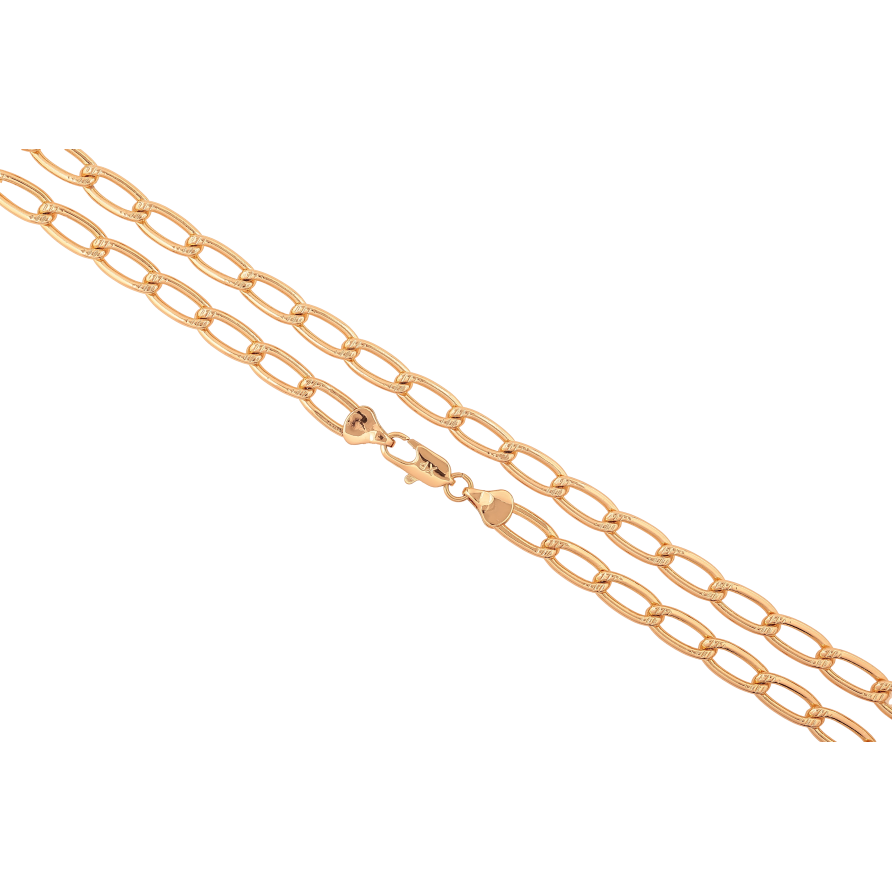 Ланцюжок Xuping колір Позолота 18K "Плетіння Панцирне" довжина 50см х 6мм фото №1 Ланцюжок Xuping колір Позолота 18K "Плетіння Панцирне" довжина 50см х 6мм фото №1