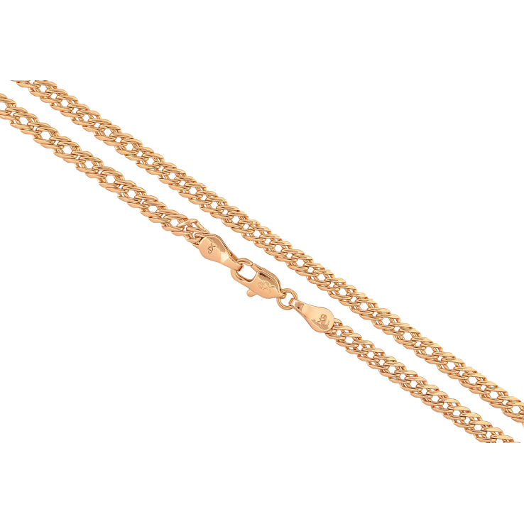 Цепочка Xuping цвет Позолота 18K "Плетение Двойной Ромб" длинна 60см х 4мм фото №5 Цепочка Xuping цвет Позолота 18K "Плетение Двойной Ромб" длинна 60см х 4мм фото №5