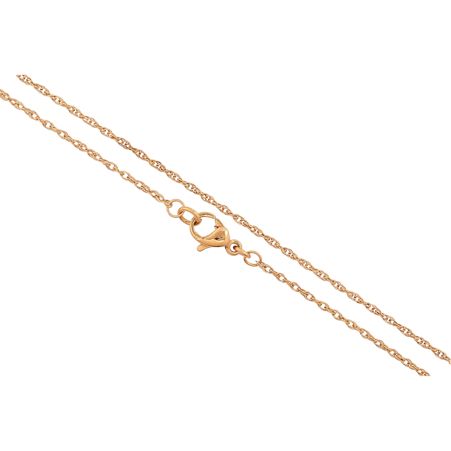 Ланцюжок Xuping колір Позолота 18K "Плетіння Кордове" довжина 46см х 1мм фото №1 Ланцюжок Xuping колір Позолота 18K "Плетіння Кордове" довжина 46см х 1мм фото №1