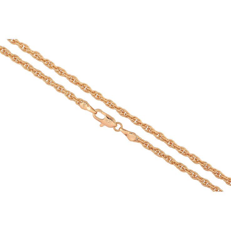 Цепочка Xuping цвет Позолота 18K "Плетение Кордовое" длинна 45см х 3мм фото №5 Цепочка Xuping цвет Позолота 18K "Плетение Кордовое" длинна 45см х 3мм фото №5
