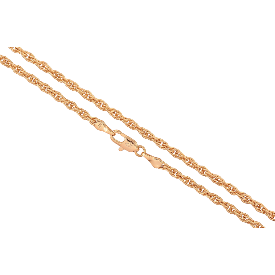 Цепочка Xuping цвет Позолота 18K "Плетение Кордовое" длинна 45см х 3мм фото №1 Цепочка Xuping цвет Позолота 18K "Плетение Кордовое" длинна 45см х 3мм фото №1