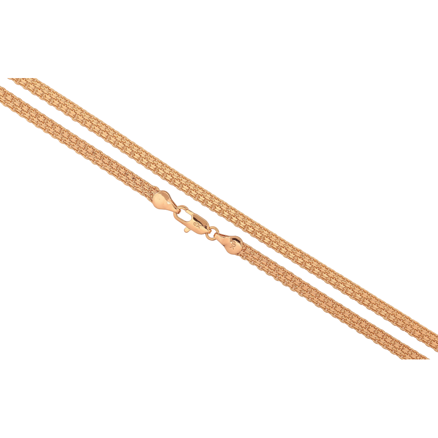 Цепочка Xuping цвет Позолота 18K "Плетение Итальянский Бисмарк" длинна 55см х 4мм фото №1 Цепочка Xuping цвет Позолота 18K "Плетение Итальянский Бисмарк" длинна 55см х 4мм фото №1