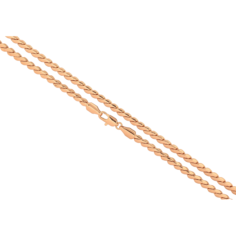 Ланцюжок Xuping колір Позолота 18K "Плетіння Серпантин" довжина 61см х 4мм фото №11 Ланцюжок Xuping колір Позолота 18K "Плетіння Серпантин" довжина 61см х 4мм фото №11