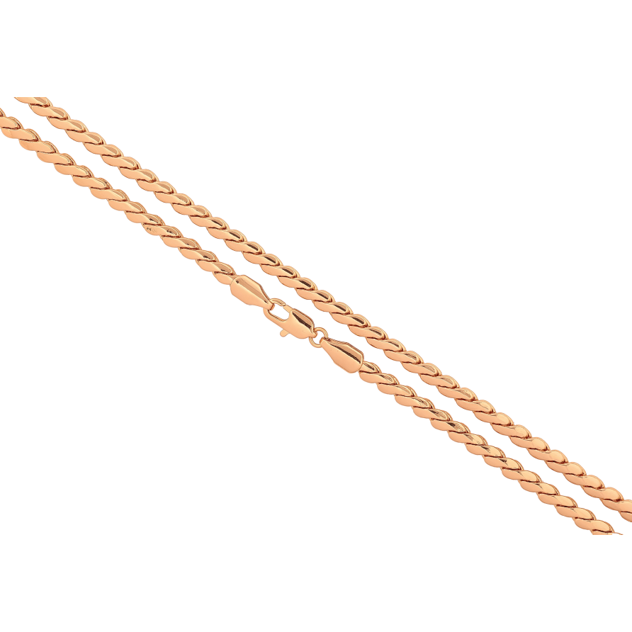 Цепочка Xuping цвет Позолота 18K "Плетение Серпантин" длинна 50см х 4мм фото №1