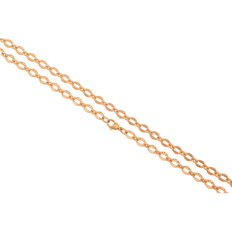 Ланцюжок Xuping колір Позолота 18K "Плетіння Фантазійне" довжина 50см х 6мм фото №2
