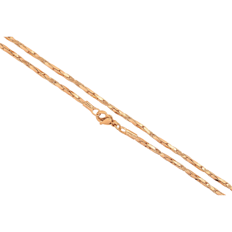 Цепочка Xuping цвет Позолота 18K "Плетение склоченное в круг" длинна 45см х 2мм фото №9 Цепочка Xuping цвет Позолота 18K "Плетение склоченное в круг" длинна 45см х 2мм фото №9