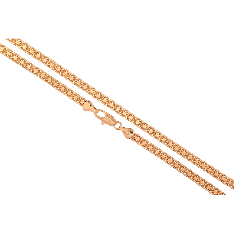Ланцюжок Xuping колір Позолота 18K "Плетіння Італійський Бісмарк" довжина 50см х 5мм фото №3