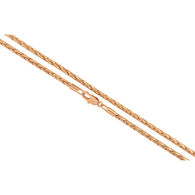 Ланцюжок Xuping колір Позолота 18K "Плетіння Колосок" довжина 50см х 2мм фото №5 Ланцюжок Xuping колір Позолота 18K "Плетіння Колосок" довжина 50см х 2мм фото №5