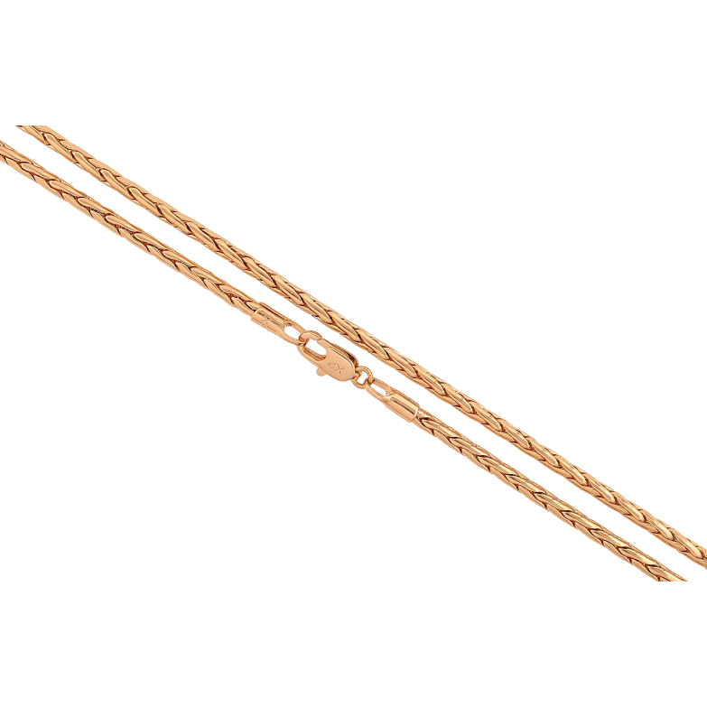 Ланцюжок Xuping колір Позолота 18K "Плетіння Колосок" довжина 50см х 2мм фото №2