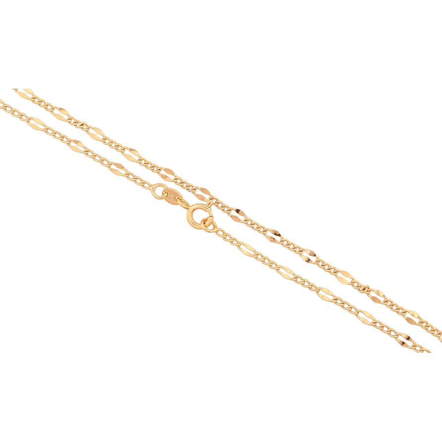Цепочка Xuping цвет Позолота 18K "Плетение декоративное Фигаро" длинна 44см х 2-3мм фото №1 Цепочка Xuping цвет Позолота 18K "Плетение декоративное Фигаро" длинна 44см х 2-3мм фото №1