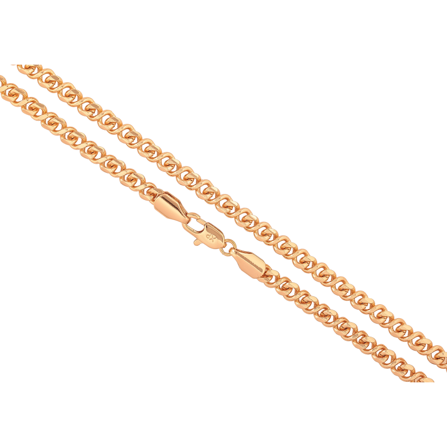 Цепочка Xuping цвет Позолота 18K "Плетение Восьмерка" длинна 51см х 4мм фото №1 Цепочка Xuping цвет Позолота 18K "Плетение Восьмерка" длинна 51см х 4мм фото №1