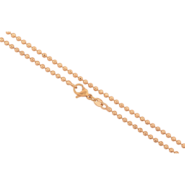 Ланцюжок Xuping колір Позолота 18K "Плетіння Перлина" довжина 45см х 2мм фото №11 Ланцюжок Xuping колір Позолота 18K "Плетіння Перлина" довжина 45см х 2мм фото №11