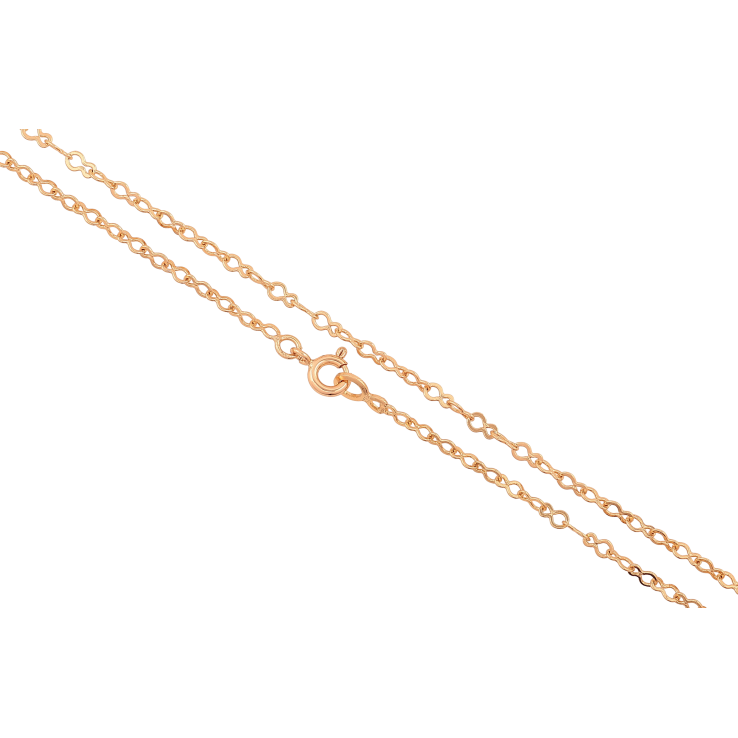 Цепочка Xuping цвет Позолота 18K "Плетение Восьмерка" длинна 45см х 3мм фото №11