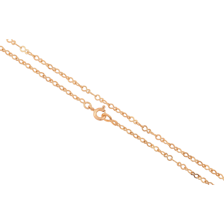 Ланцюжок Xuping колір Позолота 18K "Плетіння Вісімка" довжина 45см х 3мм фото №2 Ланцюжок Xuping колір Позолота 18K "Плетіння Вісімка" довжина 45см х 3мм фото №2