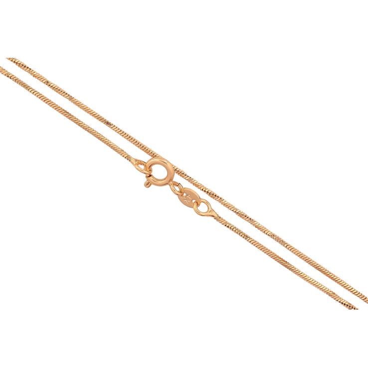 Цепочка Xuping цвет Позолота 18K "Плетение Ювелирный шнур 4-х гранный перекрученный" длинна 55см х 1мм фото №24