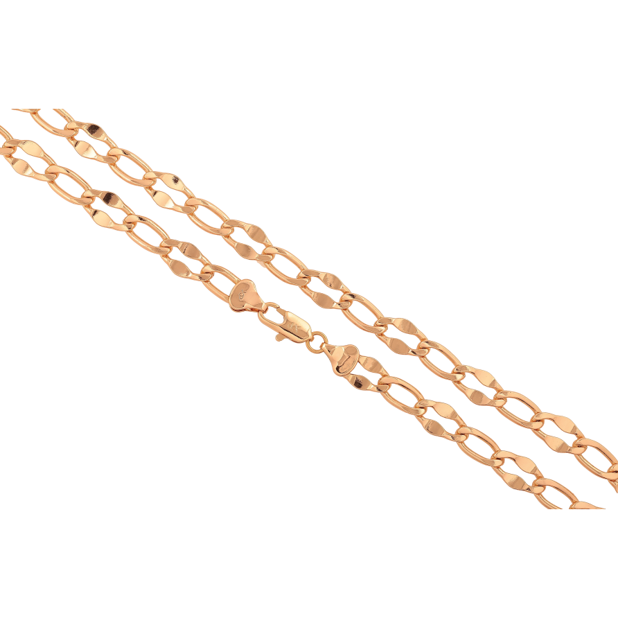 Цепочка Xuping цвет Позолота 18K "Плетение Панцирное декоративное" длинна 50см х 6-8мм фото №1