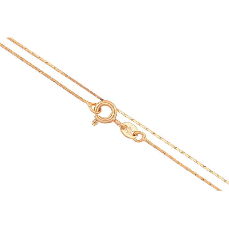 Цепочка Xuping цвет Позолота 18K "Плетение склоченное 4-х гранное" длинна 45см х 1мм фото №15