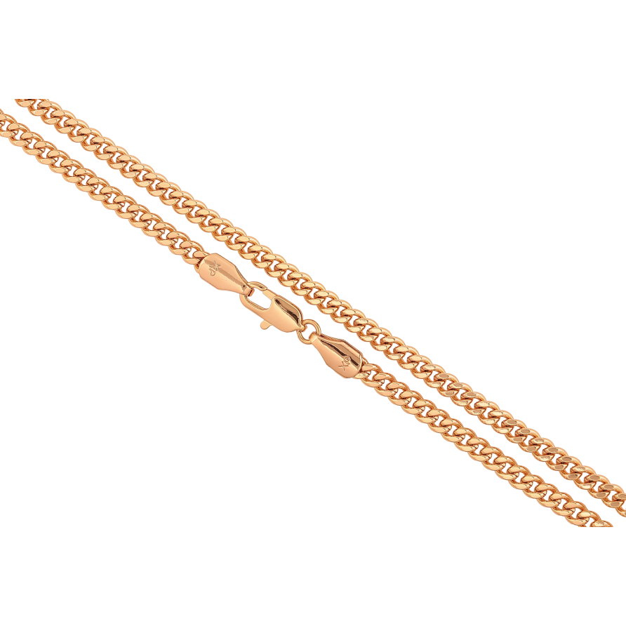 Ланцюжок Xuping колір Позолота 18K "Плетіння Панцирне" довжина 60см х 4мм фото №1 Ланцюжок Xuping колір Позолота 18K "Плетіння Панцирне" довжина 60см х 4мм фото №1